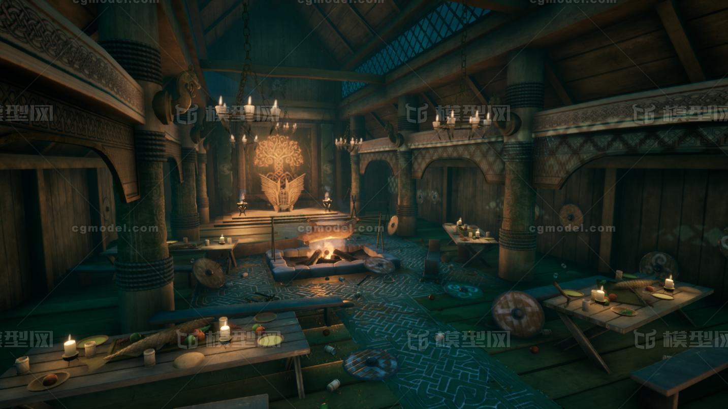 UE4/UE5中世纪 皇室模型-古代场景模型库-FBX(.fbx)模型下载-cg模型网