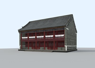 沈阳故宫-飞龙阁 古建模型-历史建筑模型库-3ds Max(.max)模型下载-cg模型网