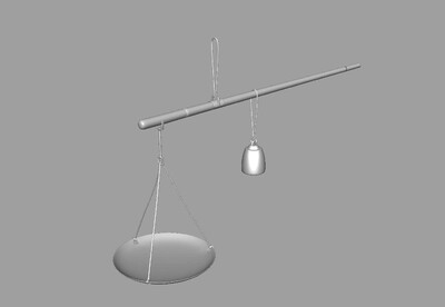 老秤 手绘模型-场景部件模型库-Maya(.ma/.mb)模型下载-cg模型网