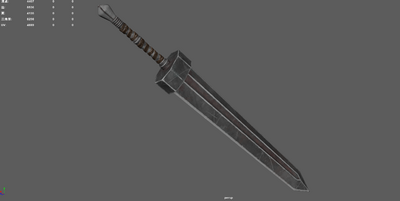 大剑 巨剑模型-冷兵器模型库-Blender(.blend)模型下载-cg模型网