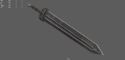 大剑 巨剑模型-冷兵器模型库-Blender(.blend)模型下载-cg模型网