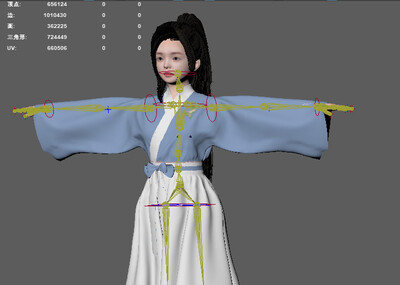 古装汉服 汉服美女模型-女人模型库-Maya(.ma/.mb)模型下载-cg模型网