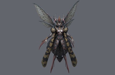 次世代 蜜蜂妖女 写实 蜂妖 女妖皇  queen  蜂皇后