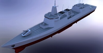 055b 055B驱逐舰 电磁炮模型-军舰模型库-SolidWorks(.sldprt/.sldasm/.slddrw)模型下载-cg模型网