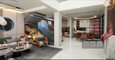 UE5室内场景模型带交互程序模型-客厅模型库-Unreal Engine模型下载-cg模型网