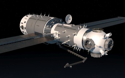 天和核心舱 天和号模型-人造地球卫星模型库-3ds Max(.max)模型下载-cg模型网