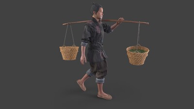 古代人 古代劳役模型-男人模型库-FBX(.fbx)模型下载-cg模型网