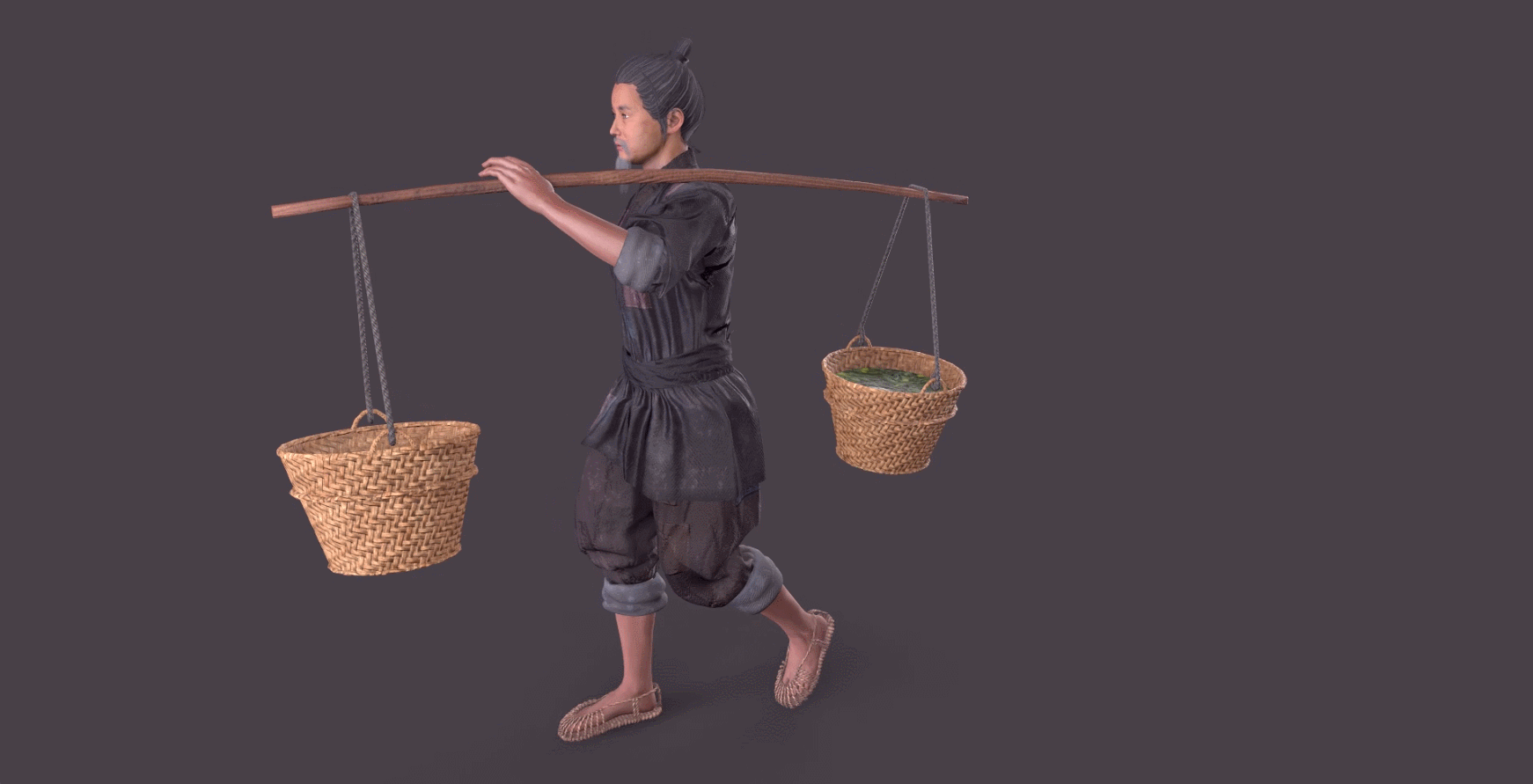 古代人 古代劳役模型-男人模型库-FBX(.fbx)模型下载-cg模型网