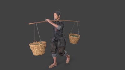 古代人 古代劳役模型-男人模型库-FBX(.fbx)模型下载-cg模型网