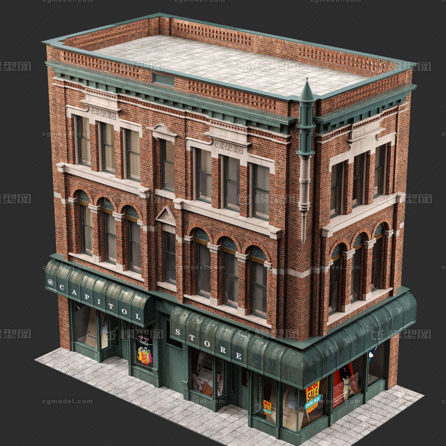 次时代 PBR模型-现代场景模型库-3ds Max(.max)模型下载-cg模型网