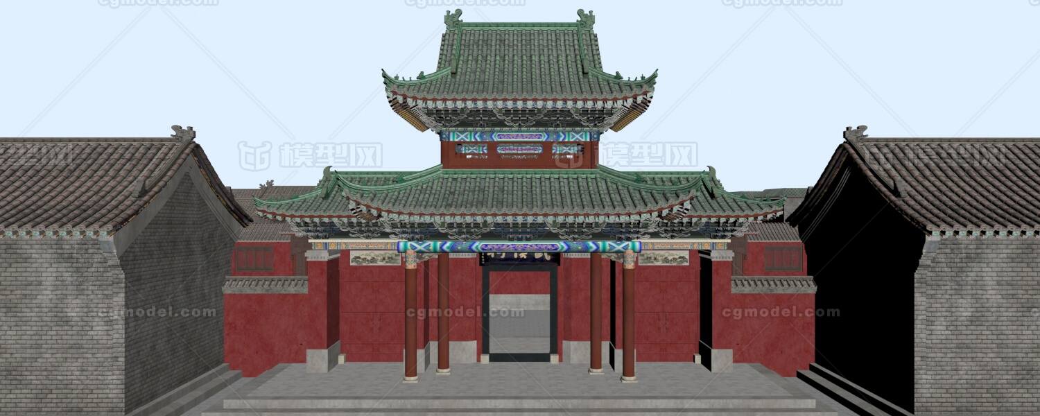 武侯祠 古建模型-历史建筑模型库-3ds Max(.max)模型下载-cg模型网