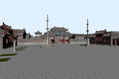 武侯祠 古建模型-历史建筑模型库-3ds Max(.max)模型下载-cg模型网
