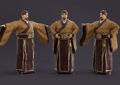 古代人物 商人模型-男人模型库-其他模型下载-cg模型网