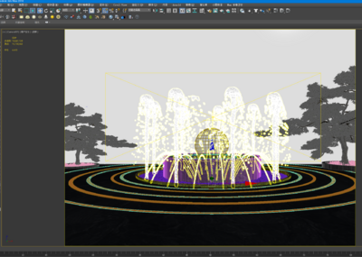 喷泉 广场景观模型-现代场景模型库-3ds Max(.max)模型下载-cg模型网