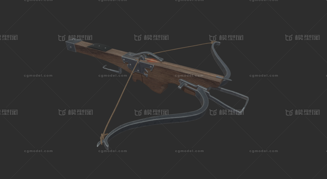 中世纪弩箭 弓弩模型-冷兵器模型库-FBX(.fbx)模型下载-cg模型网