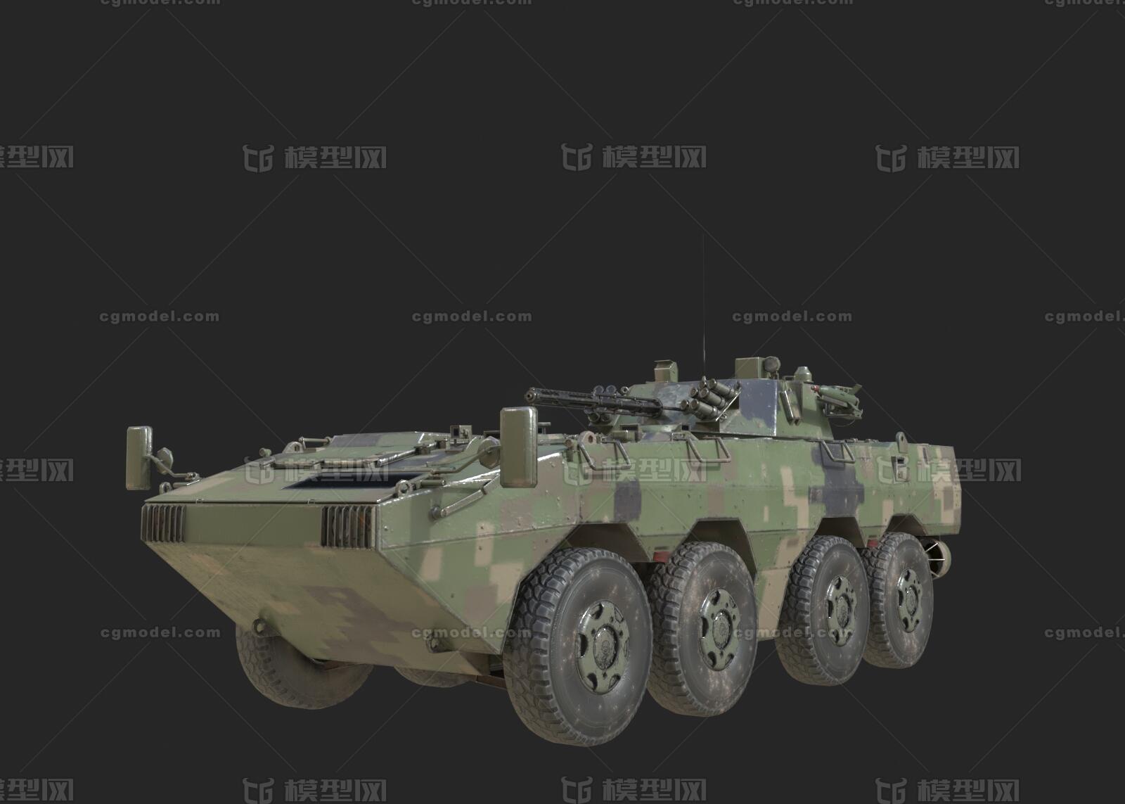 PBR ZBL-09步兵战车模型-装甲车／坦克模型库-3D Studio(.3ds)模型下载-cg模型网