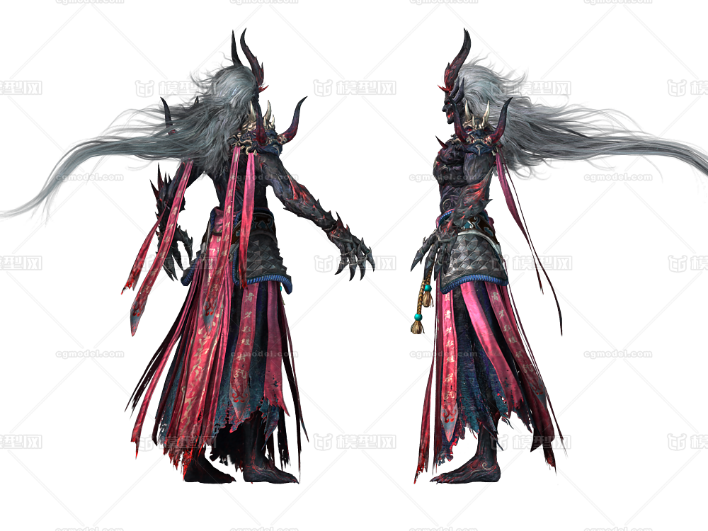 厉鬼恶鬼次魔幻boss万象魔宫鬼怪血魔恶魔鬼王聊斋鬼鬼怪模型-异形怪物模型库-3ds Max(.max)模型下载-cg模型网