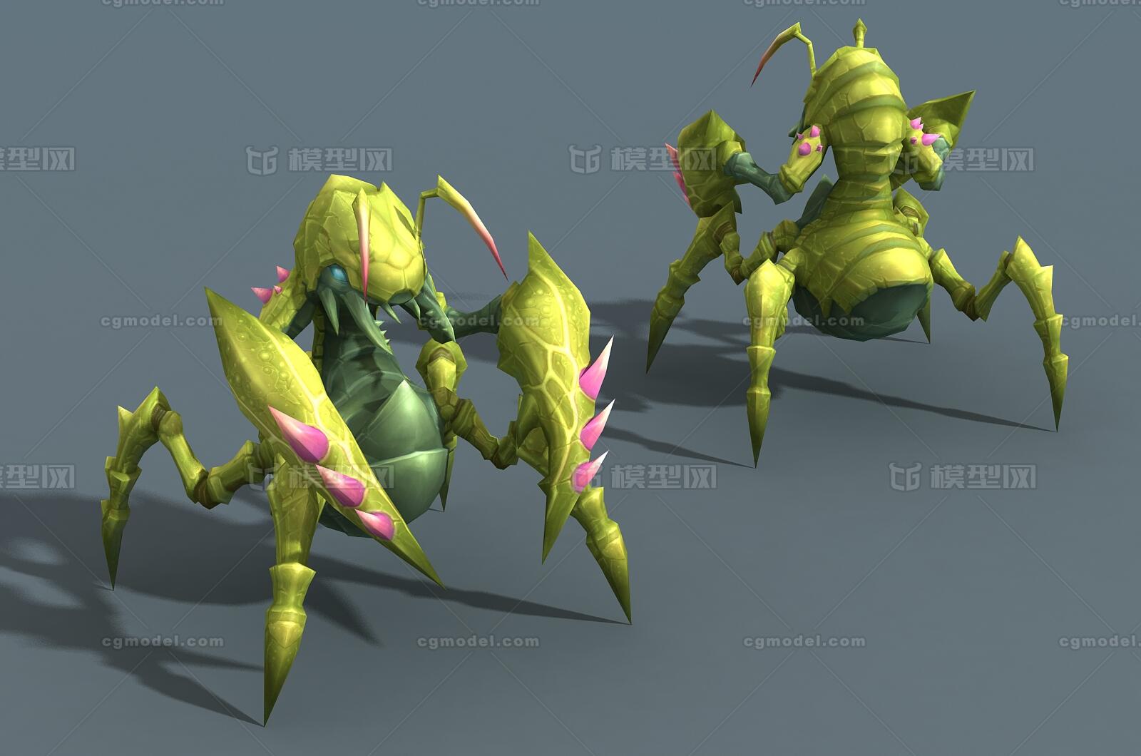 卡通 Q版模型-昆虫模型库-FBX(.fbx)模型下载-cg模型网