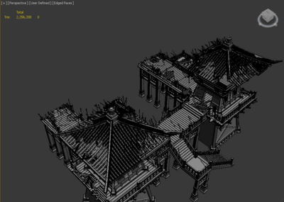古代建筑破败城门楼塔模型-历史建筑模型库-3ds Max(.max)模型下载-cg模型网