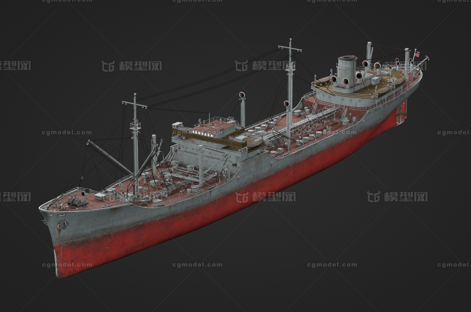 次世代 pbr模型-货运船模型库-Cinema 4D(.c4d)模型下载-cg模型网