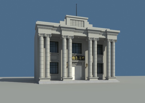 上海车墩影视城 民国建筑模型-历史建筑模型库-3ds Max(.max)模型下载-cg模型网