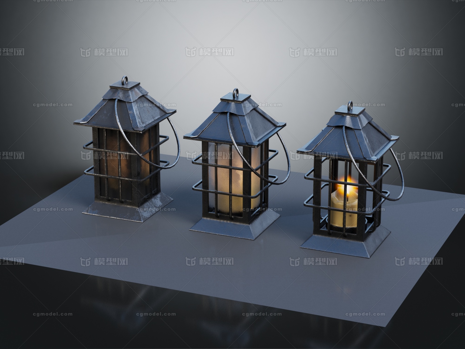 中世纪灯 古代灯具模型-其他模型库-3ds Max(.max)模型下载-cg模型网