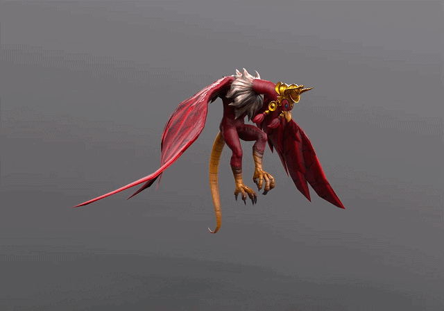 动画 红魔神鸟模型-神话/幻想模型库-FBX(.fbx)模型下载-cg模型网