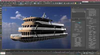 渡船 船模型-游艇模型库-3ds Max(.max)模型下载-cg模型网
