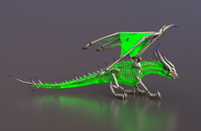 动画 毒龙模型-神话/幻想模型库-FBX(.fbx)模型下载-cg模型网