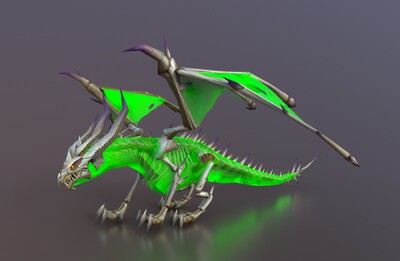 动画 毒龙模型-神话/幻想模型库-FBX(.fbx)模型下载-cg模型网