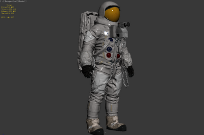 阿波罗宇航服 NASA美国国家航空航天局宇航服模型-其他航天设施模型库-3ds Max(.max)模型下载-cg模型网