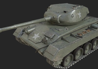 PBR 二战美国模型-装甲车/坦克模型库-3D Studio(.3ds)模型下载-cg模型网