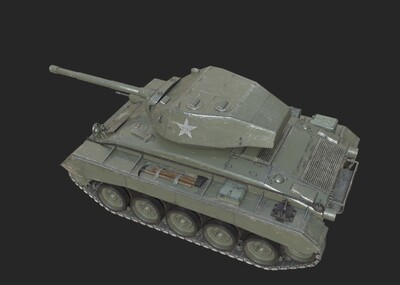 PBR 二战美国模型-装甲车/坦克模型库-3D Studio(.3ds)模型下载-cg模型网