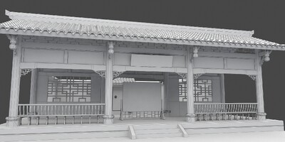 建筑 房子模型-历史建筑模型库-3ds Max(.max)模型下载-cg模型网