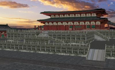 大明宫建筑 建筑生长动画模型-古代场景模型库-3ds Max(.max)模型下载-cg模型网