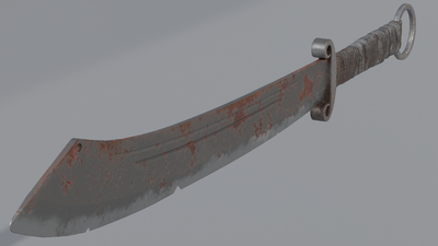 二十九军战刀 抗日大刀模型-冷兵器模型库-Blender(.blend)模型下载-cg模型网