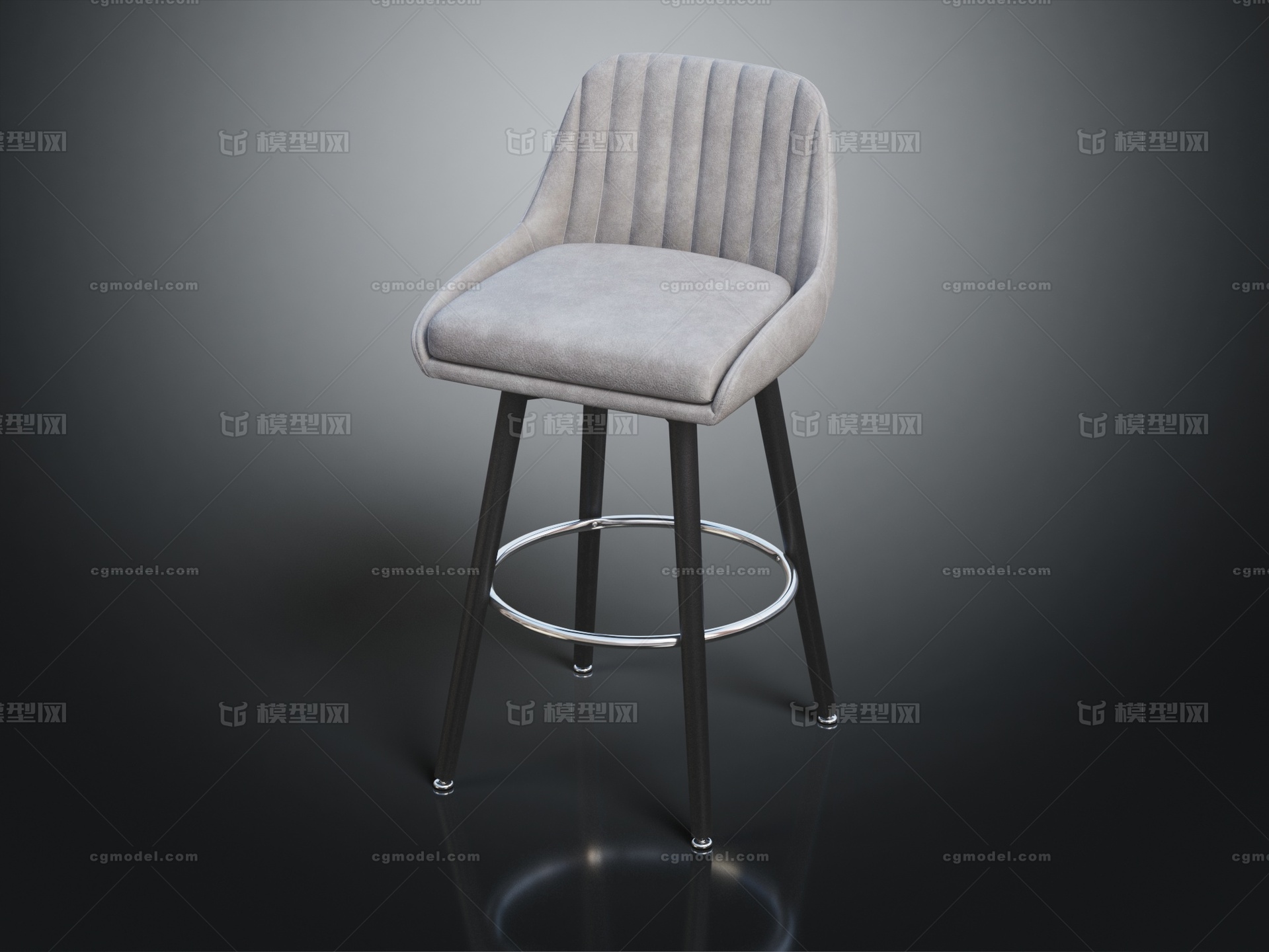 高脚椅 吧台椅模型-桌椅模型库-3ds Max(.max)模型下载-cg模型网