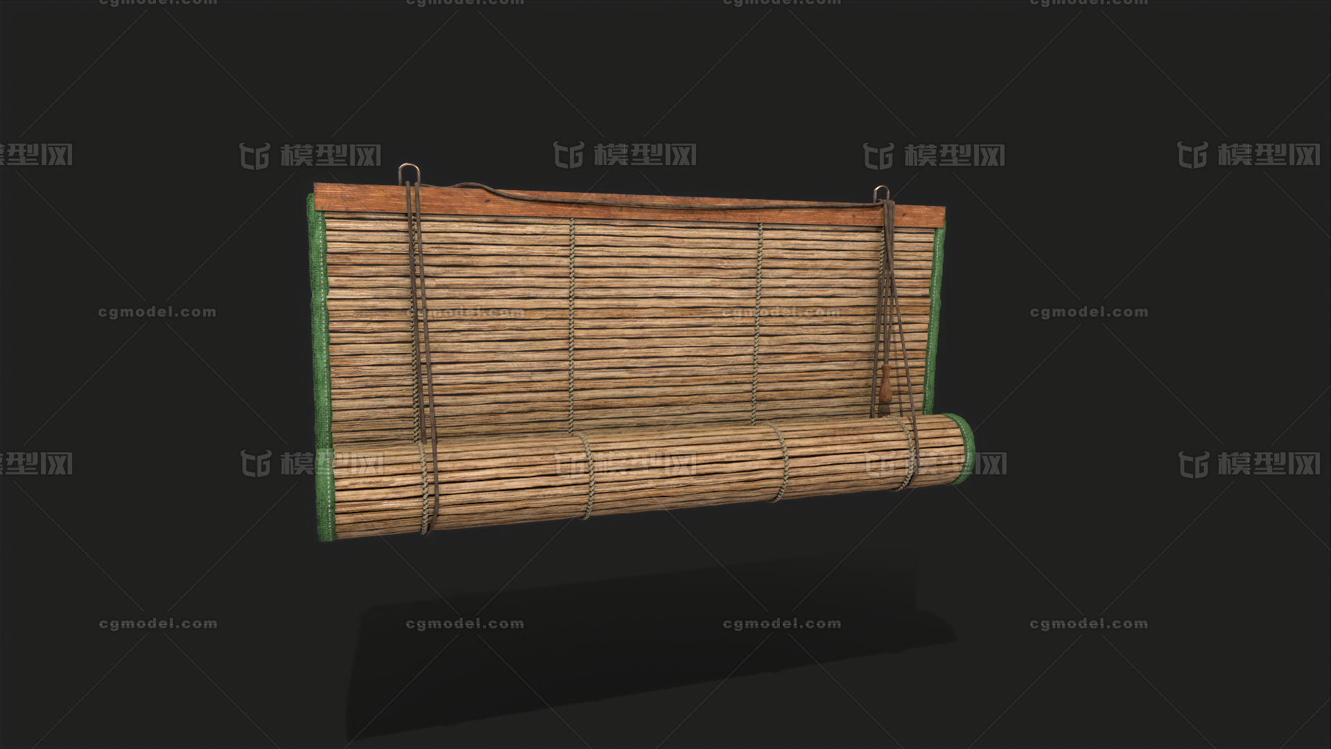 百叶窗 竹帘模型-家居装饰模型库-3ds Max(.max)模型下载-cg模型网