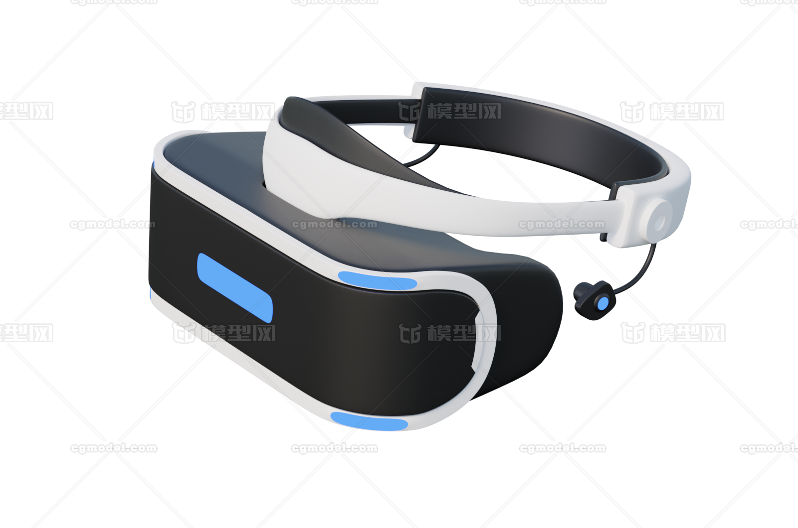 卡通VR眼镜 虚拟现实模型-生活电器模型库-Blender(.blend)模型下载-cg模型网