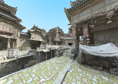 古代建筑3dmax 河道古建模型-场景部件模型库-FBX(.fbx)模型下载-cg模型网