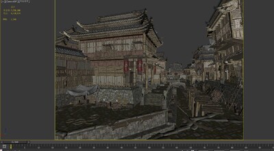 古代建筑3dmax 河道古建模型-场景部件模型库-FBX(.fbx)模型下载-cg模型网