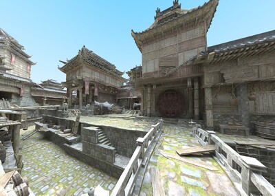 古代建筑3dmax 河道古建模型-场景部件模型库-FBX(.fbx)模型下载-cg模型网