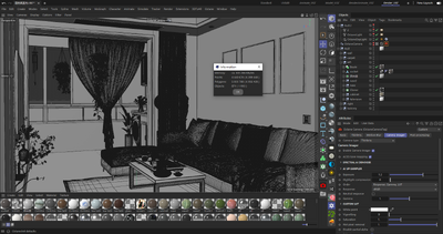 室内场景 客厅模型模型-客厅模型库-Cinema 4D(.c4d)模型下载-cg模型网