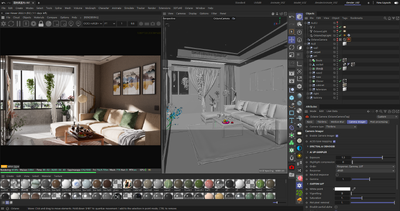 室内场景 客厅模型模型-客厅模型库-Cinema 4D(.c4d)模型下载-cg模型网