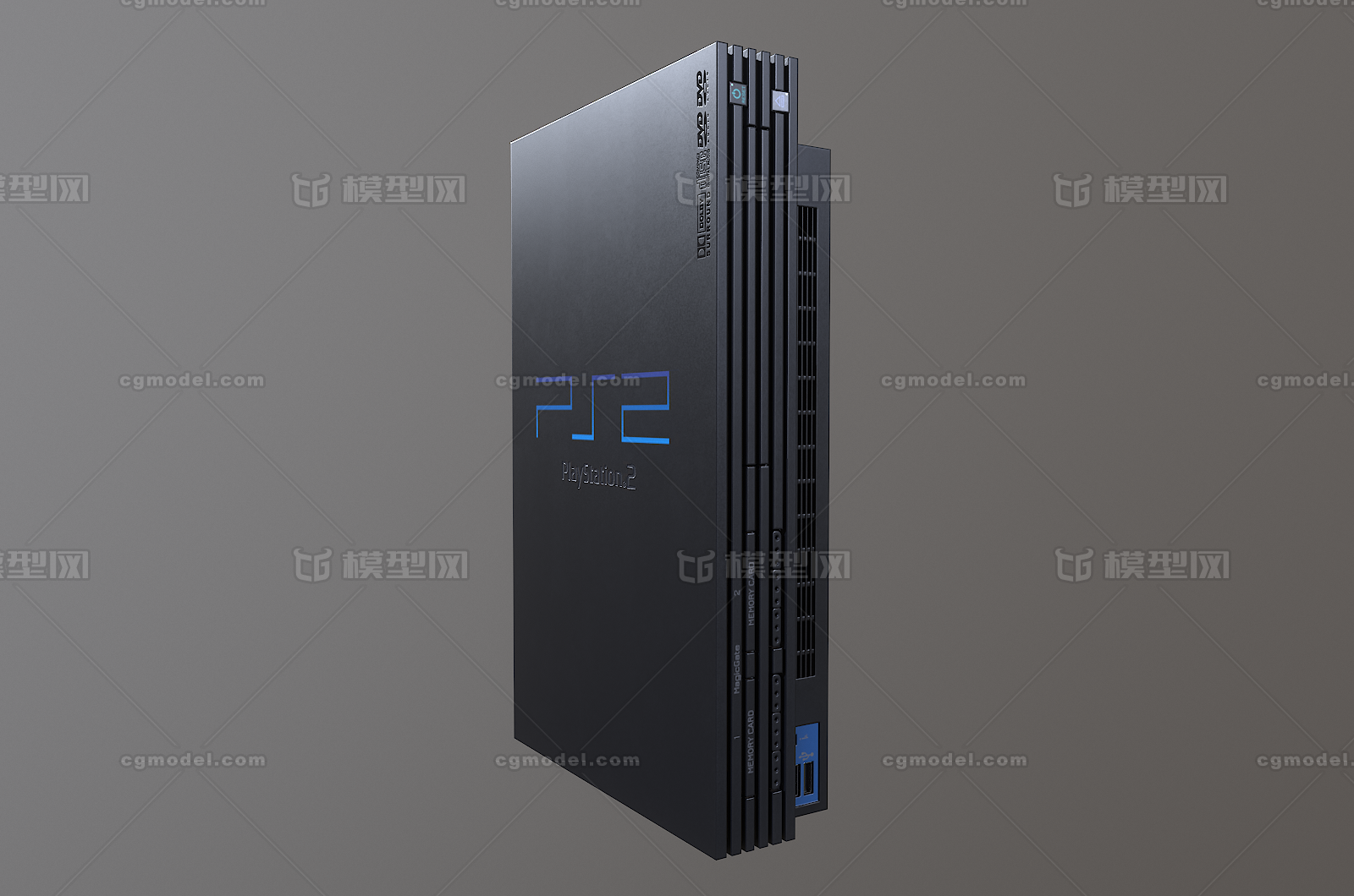 PS2 游戏机模型-生活电器模型库-FBX(.fbx)模型下载-cg模型网