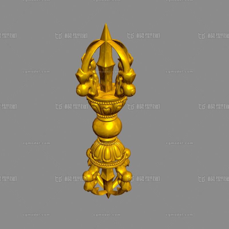 金刚杵模型模型-场景部件模型库-3ds Max(.max)模型下载-cg模型网