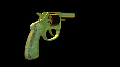 发令枪 可以做动画片道具使用模型-冷兵器模型库-3ds Max(.max)模型下载-cg模型网