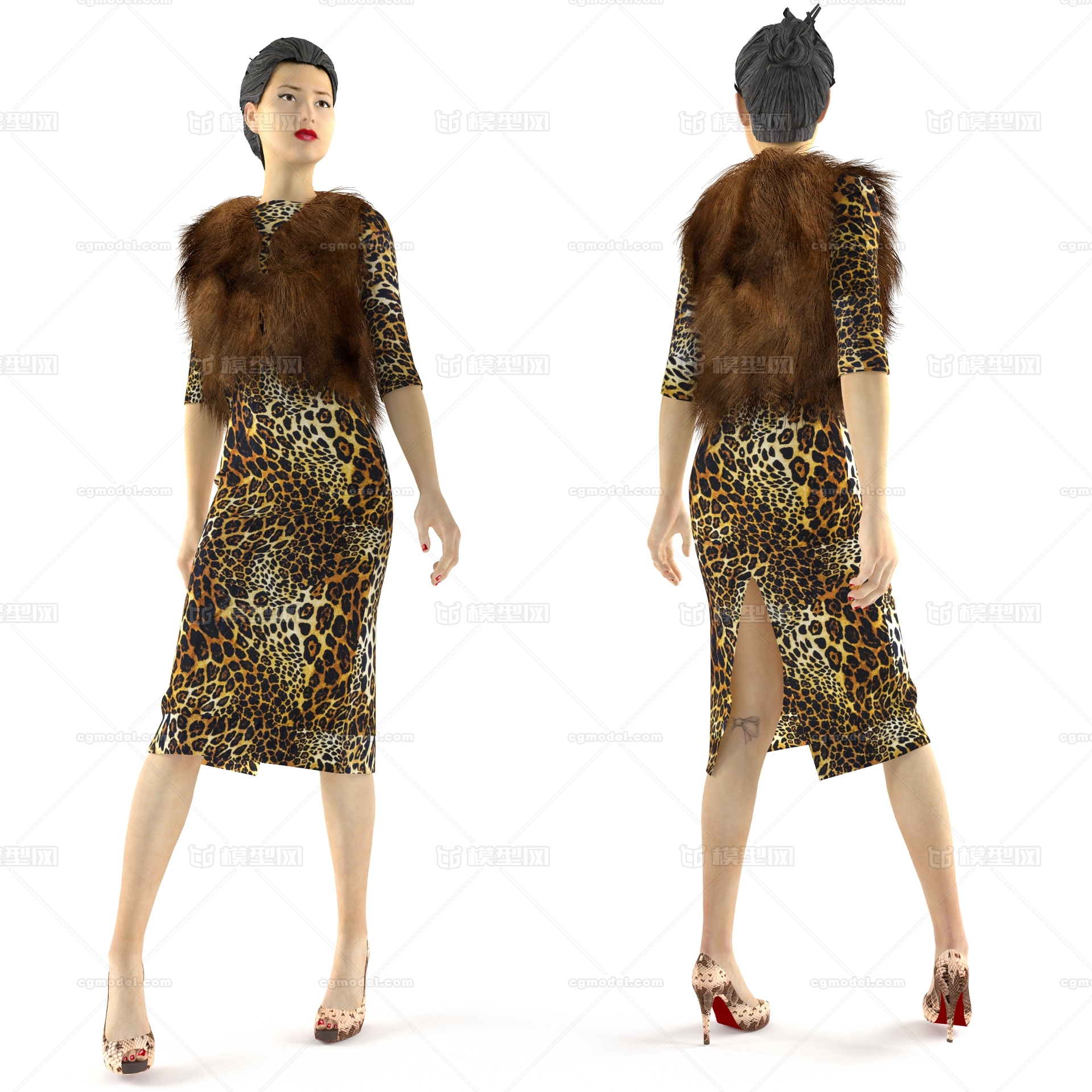 服装模特 衣服模特模型-穿戴服饰模型库-3ds Max(.max)模型下载-cg模型网