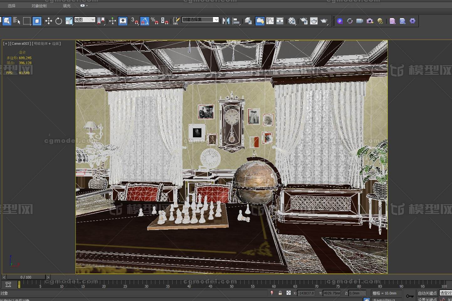 复古侦探社室内3d模型 欧洲古典室内模型-现代场景模型库-FBX(.fbx)模型下载-cg模型网