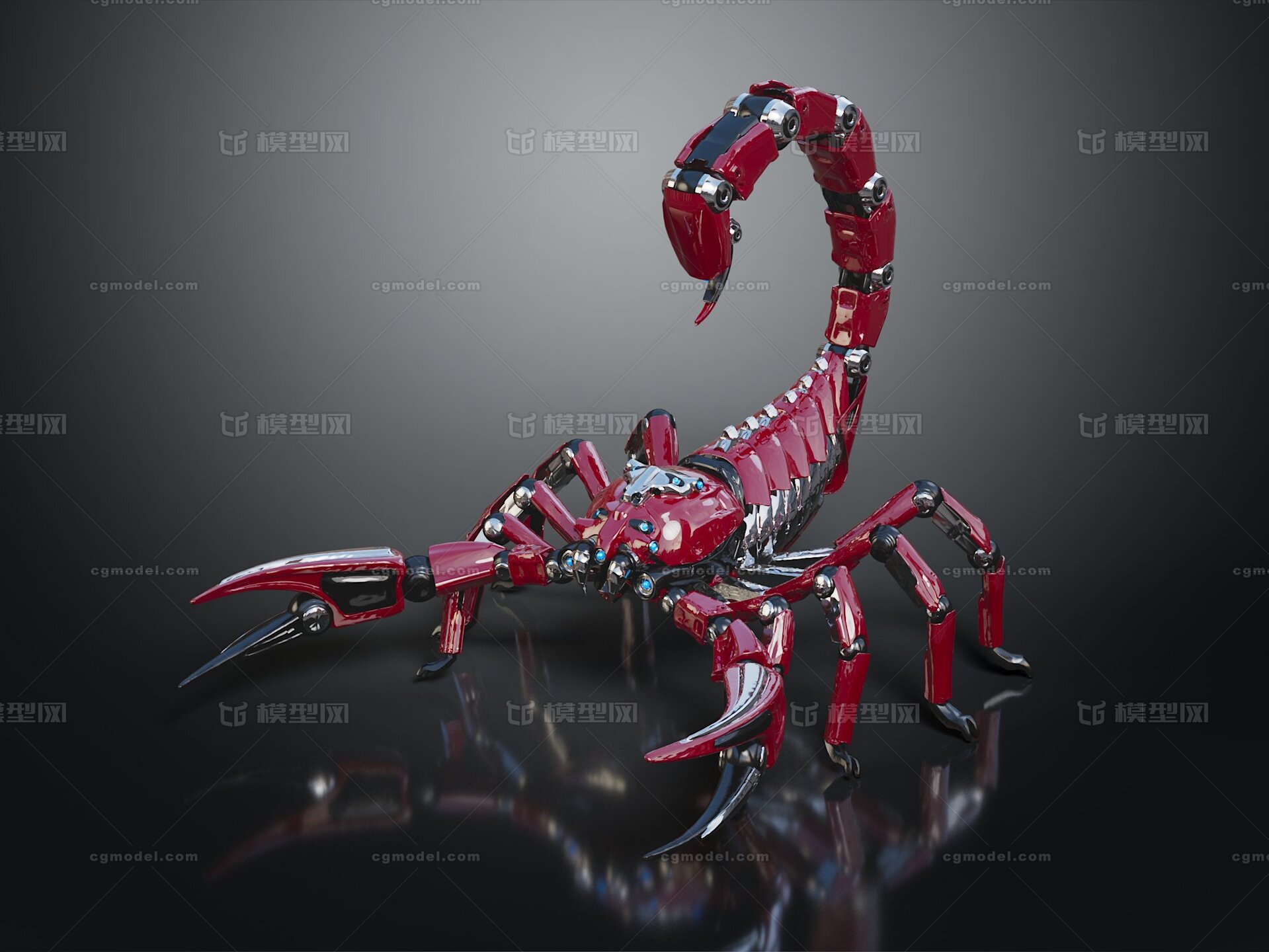 机器蝎子 未来科技 机械智能虫 生物机甲 怪物机器-cg模型免费下载-CG99